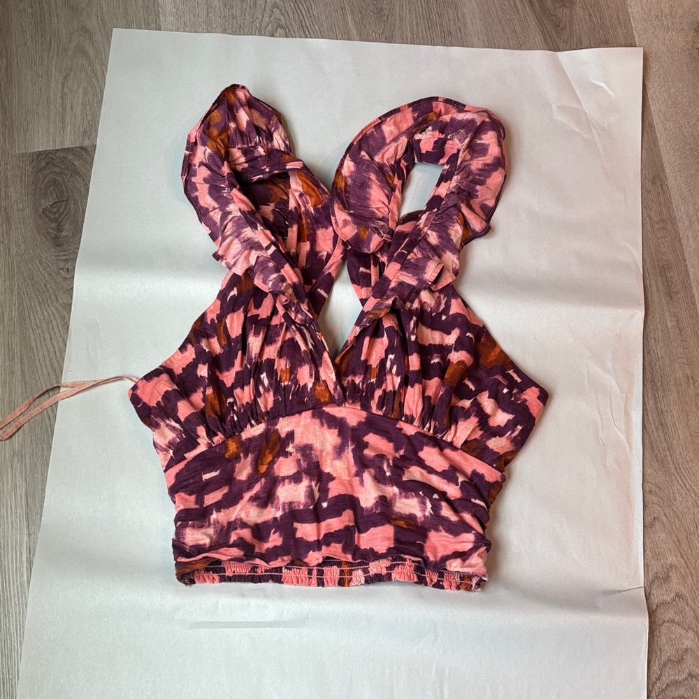 Anthropologie Pink and Purple Tank Top